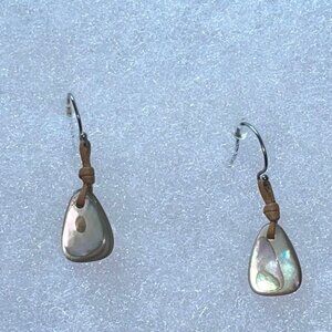 Silpada Retired Red California Abalone Shell Earrings